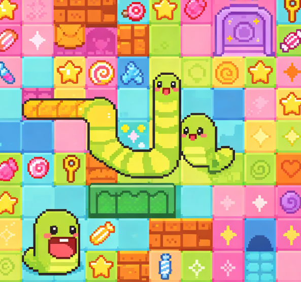 Candy Block Tiny Monster Growth Puzzle Adventure