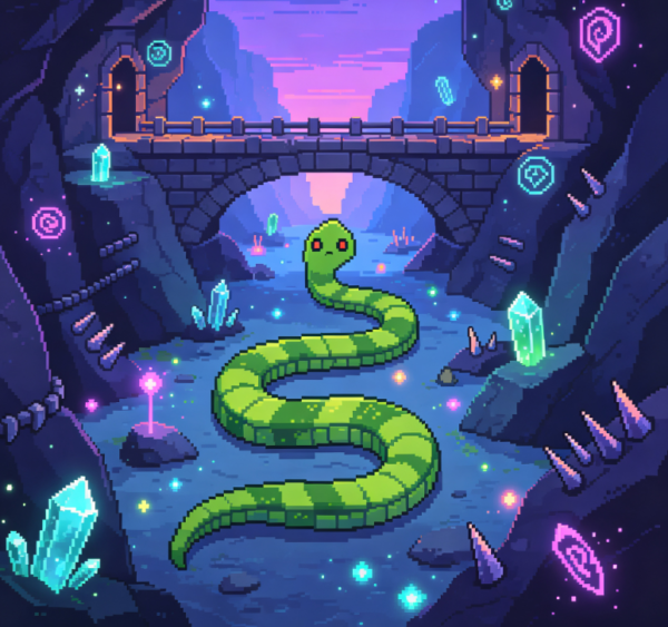 Magic Crystal Echo Valley Snake Puzzle Escape