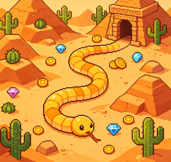 Desert Dune Pyramid Snake Explorer Quest