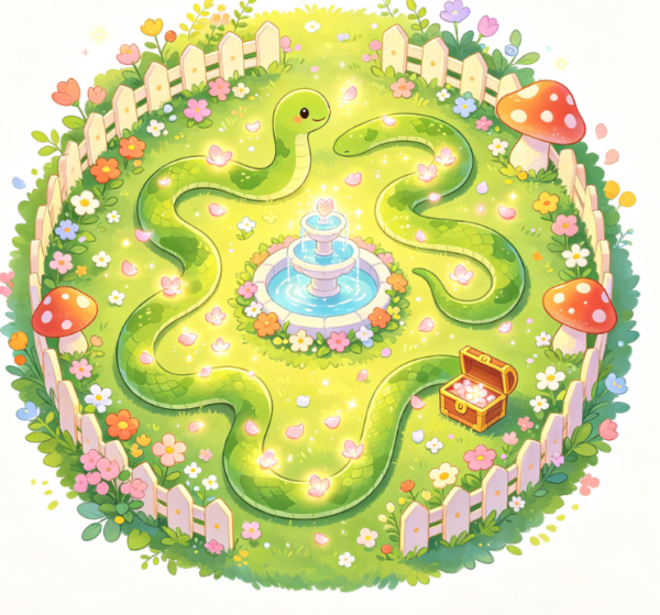 Fenced Round Garden Hidden Portal Puzzle Adventure