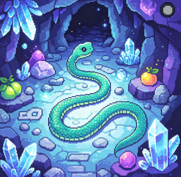 Crystal Cave Pixel Adventure