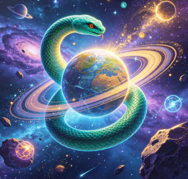 Planetary Orbit Snake: Cosmic Devourer